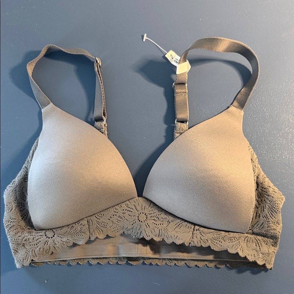 Aerie WIRELESS Lace Trim Bra
